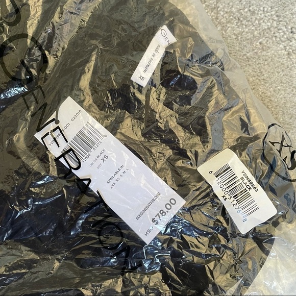 BCBGeneration Black Pencil Slit V-Neck Faux Wrap Midi Dress with Pockets NWT - Picture 6 of 8